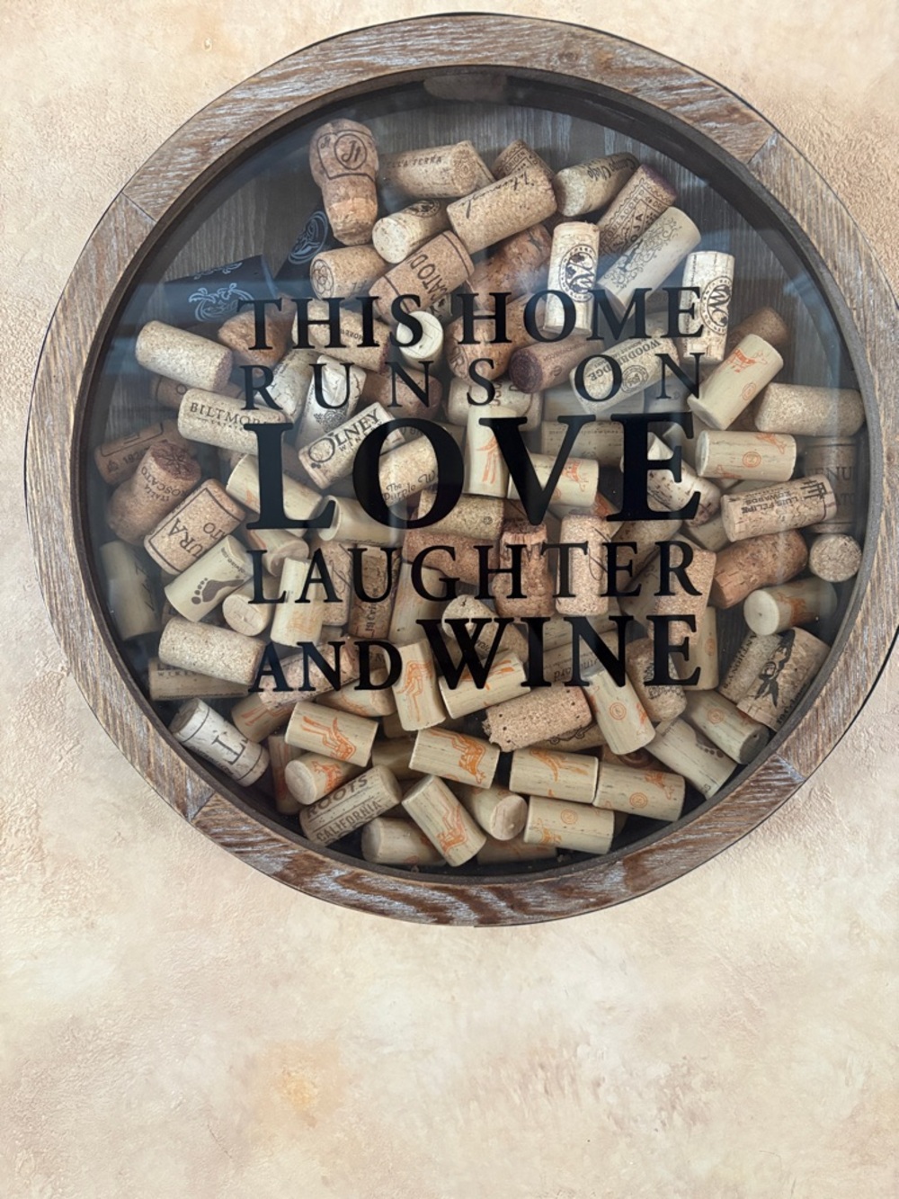 Wine bottle cork holder